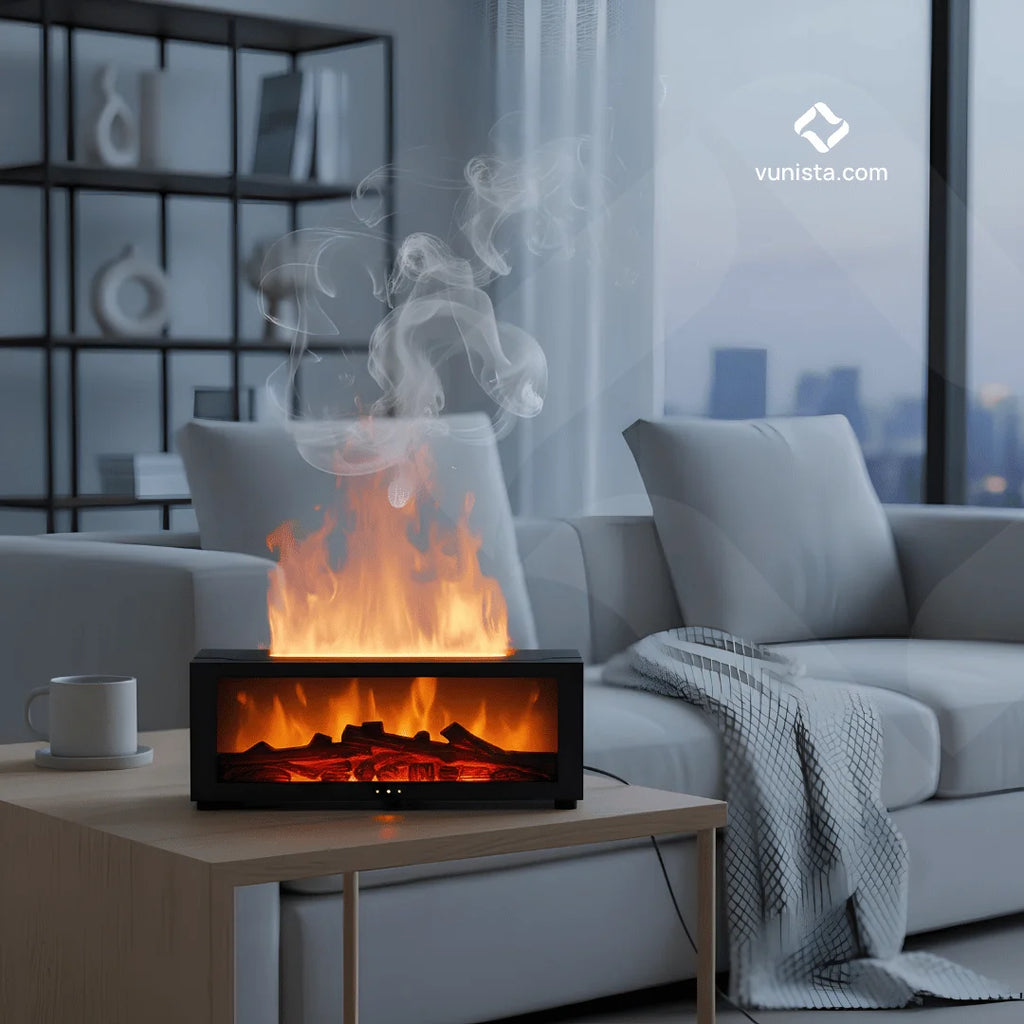 Vunista Flame Lamp Diffuser for Calm Modern Spaces