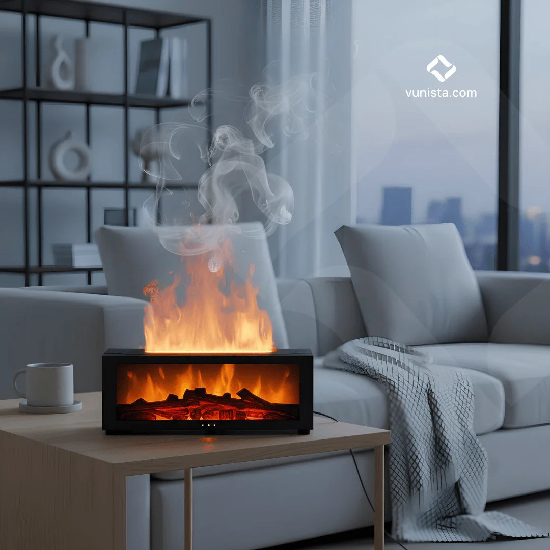 Vunista Flame Lamp Diffuser for Calm Modern Spaces