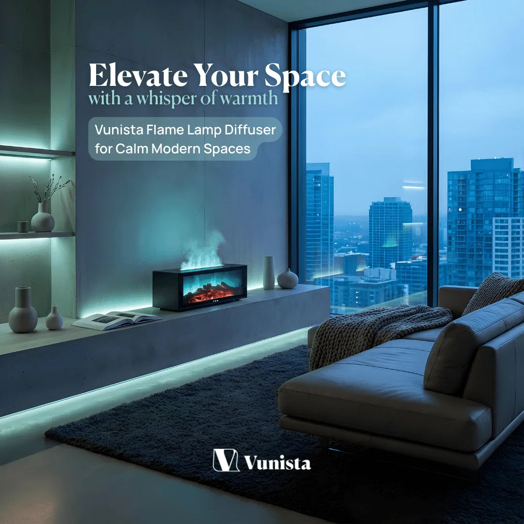 Vunista Flame Lamp Diffuser for Calm Modern Spaces