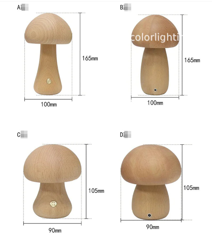 Vunista Woodland Mushroom Table Lamp
