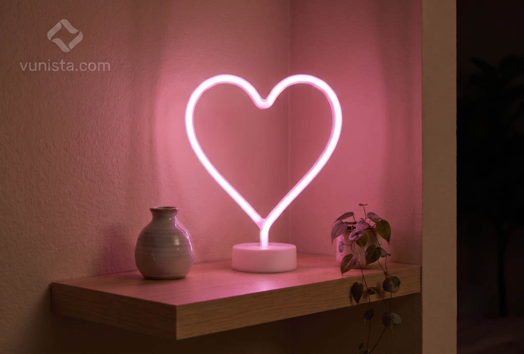 VUNISTA™ HeartGlow Neon Light