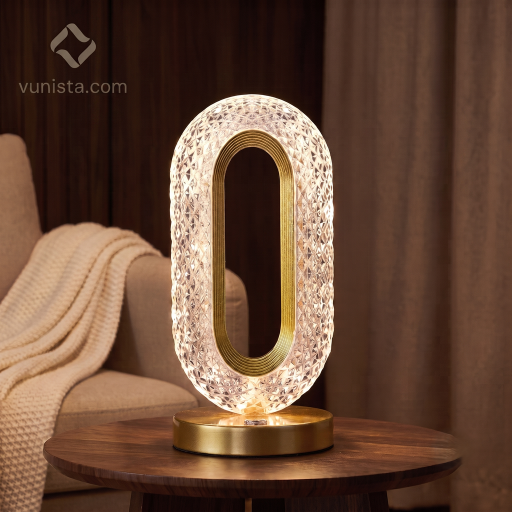 VUNISTA™ PrismGlow Crystal Touch Lamp