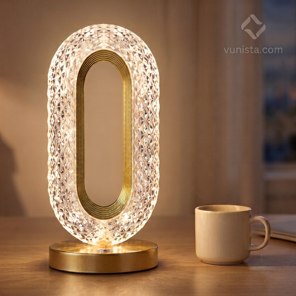 VUNISTA™ PrismGlow Crystal Touch Lamp